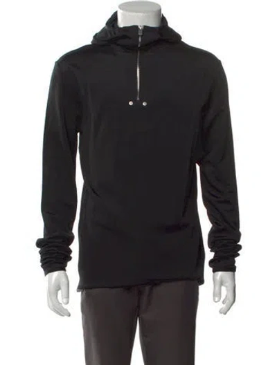 Pre-owned Alyx Turtleneck Long Sleeve Hoodie In Black