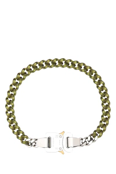 Alyx Two-tone Nylon And Brass Necklace In Green