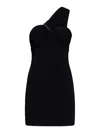 Alyx Minidress One-shoulder Fitted Silhouette In Black