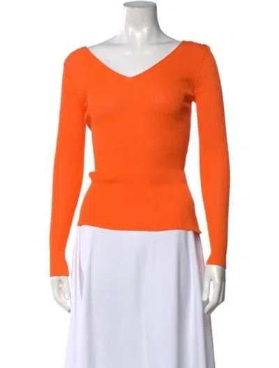 Pre-owned Alyx V-neck Sweater In Orange