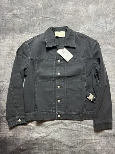 Pre-owned Alyx Washed Canvas Buckle Jacket In Black