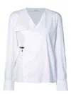 Alyx White Wrap Shirt In White
