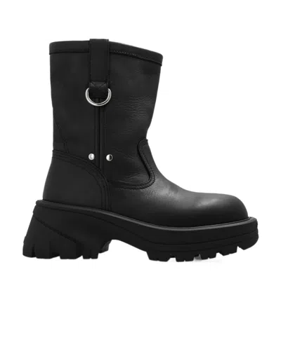 Alyx Work Leather Boots In Black