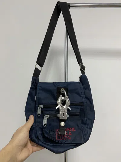 Pre-owned Alyx X Avant Garde George Gina & Lucy Alyx Style Vintage Bag Carabiner Shoulder In Blue