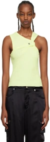 Alyx Yellow Twist Tank Top In Ylw0042 Washed Out Y