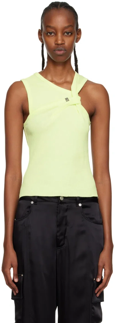 Alyx Yellow Twist Tank Top In Ylw0042 Washed Out Y