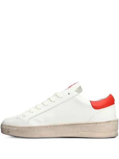 Ama Brand Leather Sneakers In White