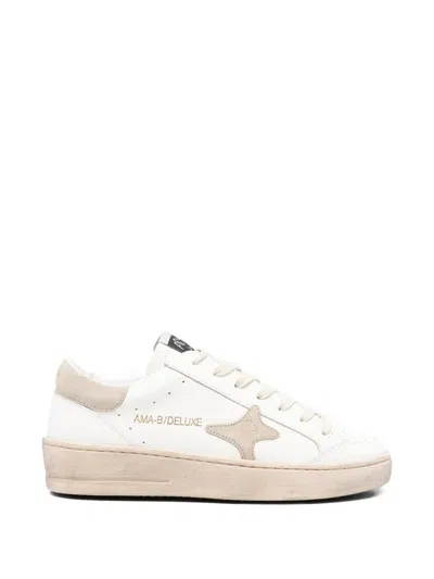 Ama Brand Logo Sneakers In White