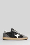 Ama Brand Glitter-embellished Sneakers In Gray