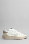 Ama Brand Sneakers In White Leather In White