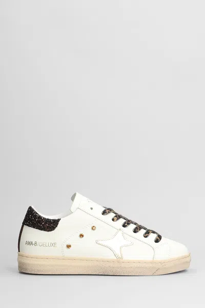 Ama Brand Sneakers In White Leather
