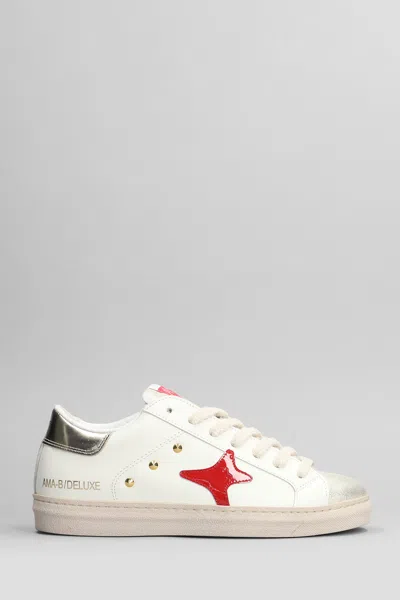 Ama Brand Sneakers In White Leather
