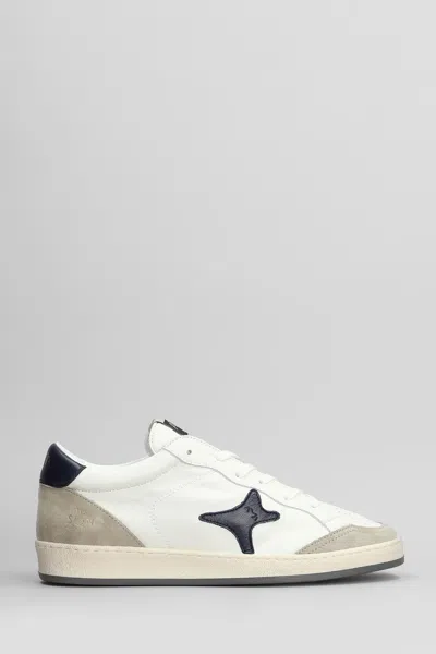 Ama Brand Sneakers In White Suede And Leather