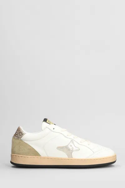 Ama Brand Sneakers In White Suede And Leather