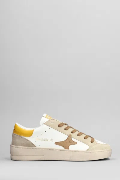 Ama Brand Sneakers In White Suede And Leather