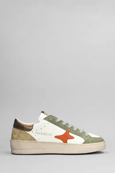 Ama Brand Trainers In White Suede And Leather