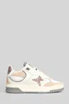 Ama Brand Sneakers In White Suede And Leather In Multi