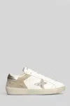 Ama Brand Sneakers In White Suede And Leather In Neutral