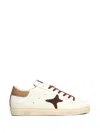 Ama Brand Star-patch Leather Sneakers In Multi