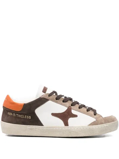 Ama Brand Suede Sneakers In Brown
