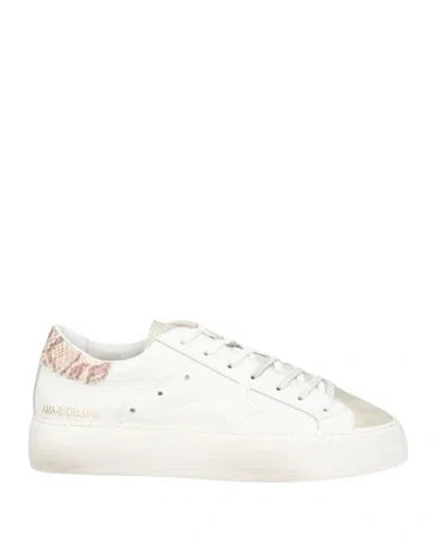 Ama Brand Woman Sneakers White Size 6 Leather