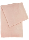 Ama Pure Double-faced Wool Scarf In Pink And White