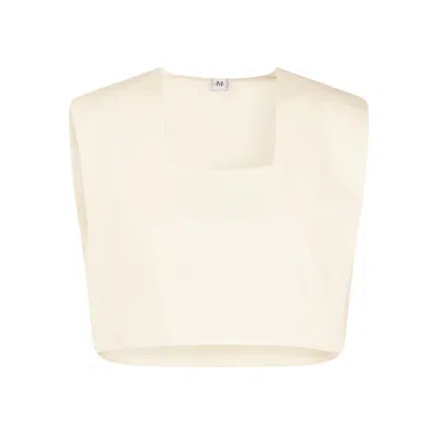 Ama The Label Women's Neutrals Hoyo Crop Top