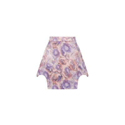 Ama The Label Women's Pink / Purple Mitten Skirt In Multi