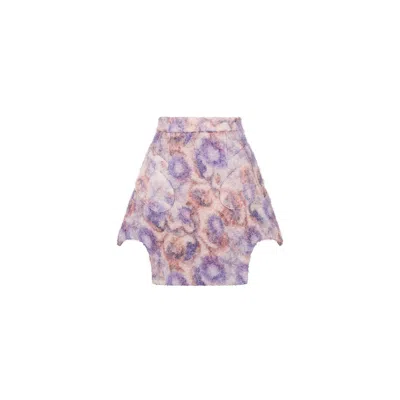 Ama The Label Women's Pink / Purple Mitten Skirt In Pink/purple