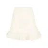 Ama The Label Women's White Nsusu Miniskirt In White