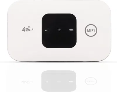 Amadell 4g Network Router, Portable Wifi Hotspot With Sim Card Slot, 150mbps Pocket Mobile Hotspot 4g Router In White