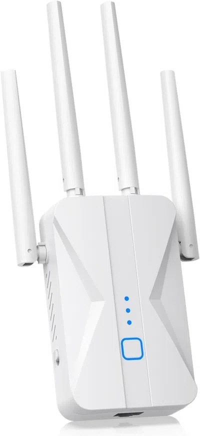 Amadell Wifi Extender Signal Booster, 2025 Wifi Extender Ac1200mbps Dual Band (5.8ghz/2.4ghz), Wifi Booster  In White