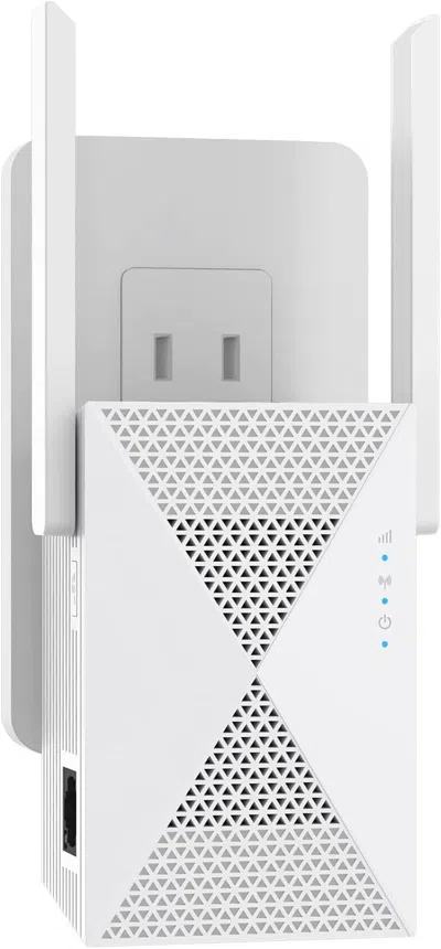 Amadell Wifi Extender Signal Booster - Coverage Up To 9999 Sq. Ft, Easy Setup, Long Range Wifi Extender, Eth In White