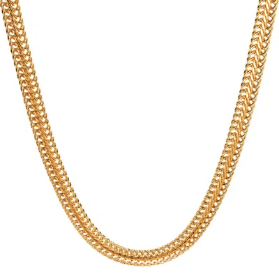 Amadeus Women's Anna Snake Link Gold Chain Necklace