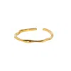 Amadeus Women's Bamboo Gold Stacking Ring - Size Adjustable In Gold