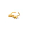 Amadeus Women's Gold Bow Ring - Adjustable