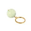 Amadeus Women's Gold / Green Bubble Green Aventurine Ring - Adjustable In Multi