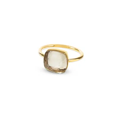 Amadeus Women's Gold / Green Sophia Prasiolite Gold Ring