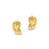 Amadeus Women's Gold Knot Stud Earrings In Gold