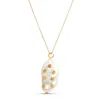 Amadeus Women's Gold / White Venus Gold Chain Necklace With Pearl & Barnacle Pendant In Multi