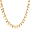 Amadeus Women's Katia Gold Chain Necklace With Small Teardrop Tassels In Gold