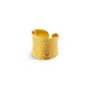 Amadeus Women's Nudo Gold Dotted Ring - Fully Size Adjustable In Gold