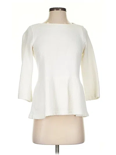 Pre-owned Amadi 3/4 Sleeve T-shirt In Ivory
