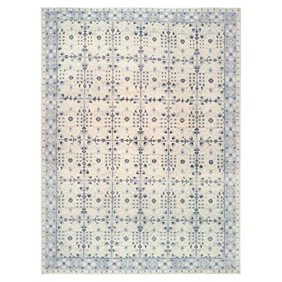 Pre-owned Amadi Afghan Blue Transitional Rug