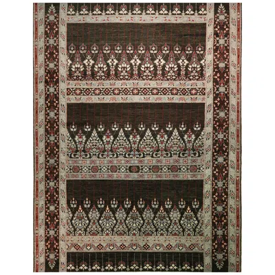 Pre-owned Amadi Afghan Brown Red Transitional Rug