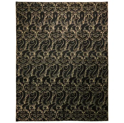 Pre-owned Amadi Afghan Navy Rug In Blue