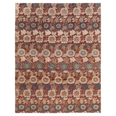 Pre-owned Amadi Afghan Red Floral Rug