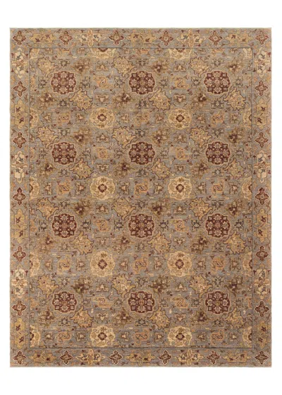 Pre-owned Amadi Afghan Transitional Hand Knotted Rug In Brown