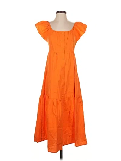 Pre-owned Amadi Casual Dress In Orange
