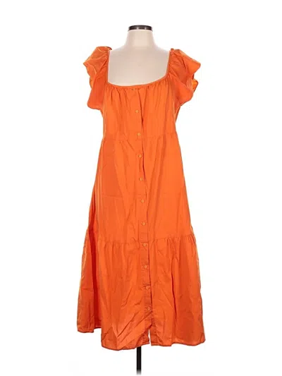 Pre-owned Amadi Casual Dress In Orange